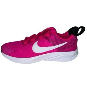 Nike Size 3Y Star Runner 4 Shoes Youth Pink White Running Athletic DX7614-601